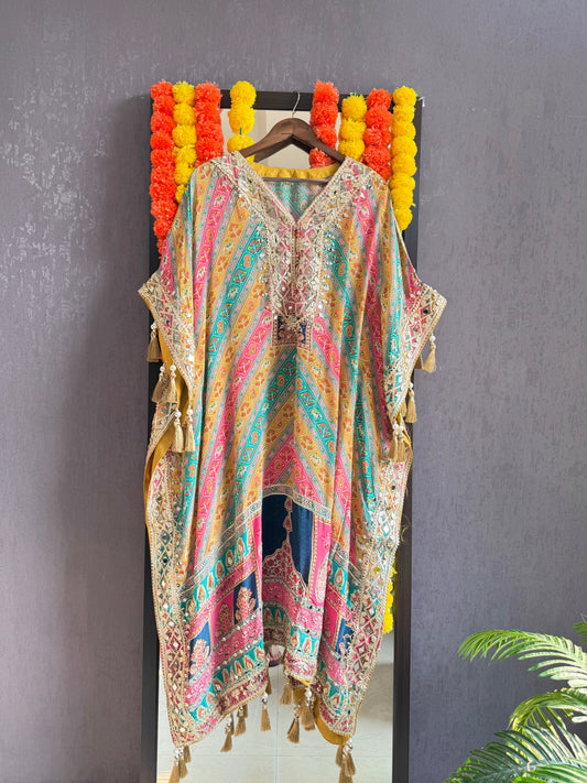 Luxurious patola kaftan set